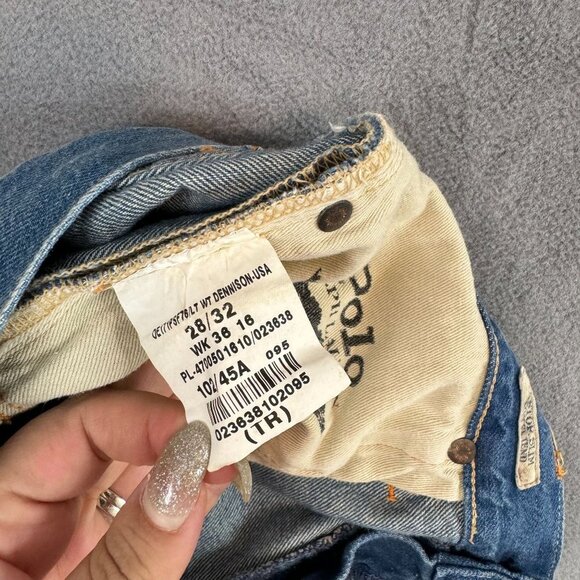 Polo Ralph Lauren Jeans Womens 28\32 Astor Boyfriend Ripped Distressed Denim - Picture 7 of 16